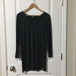 Old Navy cross front knit tunic top